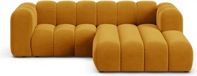 Жълт ъглов диван (десен ъгъл) Lupine – Micadoni Home