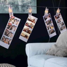 Прозрачна LED светлинна верига с форма на щифт, 40 светлини, дължина 6,35 м - DecoKing