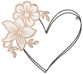 Метална декорация за стена 50x45 cm Heart – Mauro Ferretti