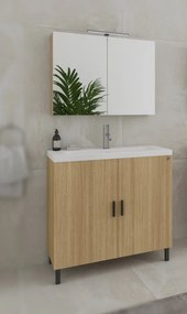 Комплект за баня Drop Roma 80-Светъл естествен цвят