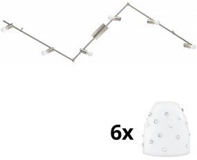 Eglo - LED точкови лампи MY CHOICE 6xE14/4W/230V хром/бяло