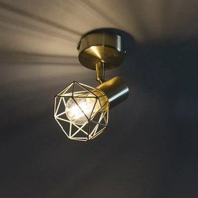 Комплект от 4 броя прожектори Art Deco месинг въртящи се и наклоняващи се - Mosh