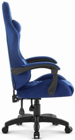 Геймърски стол HC-1000 NAVY - кадифена тъкан