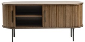Кафява ТВ масичка от дъб 120x56 cm Nola - Unique Furniture