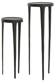 Метални кръгли странични масички в комплект от 2 бр. ø 35 cm Tobias – Light &amp; Living