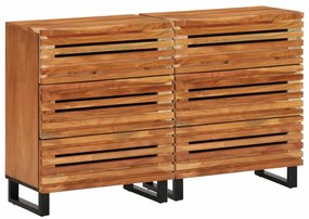 3217080 vidaXL Бюфети, 2 бр, 60x34x75 см, акациево дърво масив