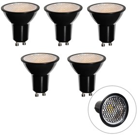 Комплект от 5 GU10 димируеми LED крушки 50 мм пчелна пита 6W 400 lm 3000K
