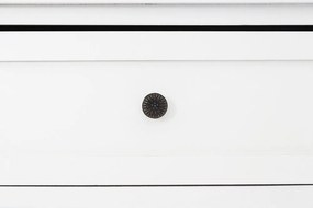 Скрин от масивна Пауловния в цвят слонова кост 76x70x33 cm Vermont – Premier Housewares