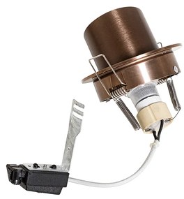 Модерен вграден прожектор тъмно бронзов кръгъл наклонен - Installa