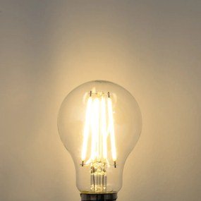 Комплект от 5 E27 димируеми LED крушки A60 прозрачни 7.2W 1521 lm 3000K