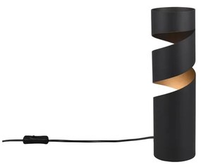 Черна настолна лампа (височина 35 cm) Stream – Trio
