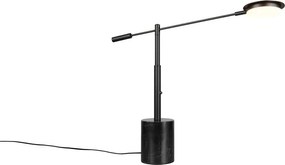Черна LED настолна лампа (височина 65 cm) Fiore – Trio Select