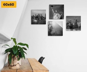 Комплект картини – Черно-бял Ню Йорк