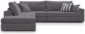 Ъгъл диван Mission Plus-Customizable-265φ 210β cm.-Gray