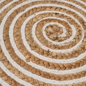 Кръгъл килим от юта в естествен цвят ø 100 cm Natur - Casa Selección