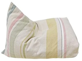 Кремав детски пуф Cleo Multi Stripe – Lorena Canals