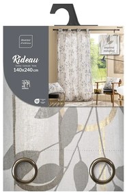 Сиво перде 140x240 cm Roseris – douceur d'intérieur