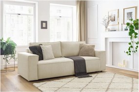 Бежов диван от велур 245 cm Nihad - Bobochic Paris