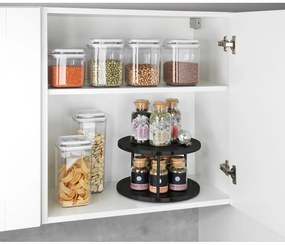 Черен органайзер за подправки Lazy Susan - Wenko