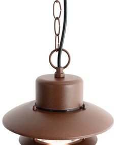 Индустриална висяща лампа ръждиво кафява IP44 - Shell