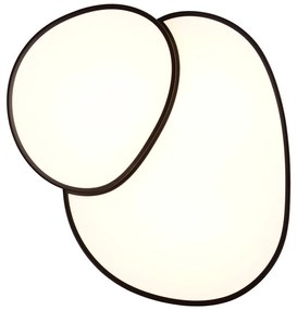 Черна LED светлина за таван 63,5x77 cm Rise - Trio