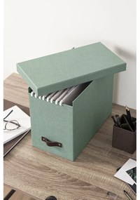 Зелен картонен органайзер за докумнети Johan Canvas Paper Laminate – Bigso