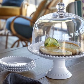 Бяла керамична чиния за сладкиши , ⌀ 17 cm Pearl - Costa Nova