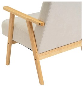 Бяло шенилово кресло Vintage – Casa Selección