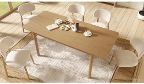 АЛДО Бежово (тъкан Апия 453)/рамка лакиран дъб - ДЪРВЕН СТОЛ ЗА ДНЕВНА, ТРАПЕЗАРИЯ, КУХНЯ РЕТРО