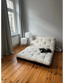 Сив разтегателен диван 140 cm Roots Black Night – Karup Design