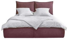 Розово двойно тапицирано легло с място за съхранение с включена подматрачна рамка 180x200 cm Garance – Bobochic Paris