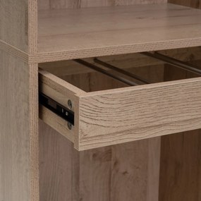 Отворен модулен шкаф от декор от дъб в естествен цвят 60x180x45 cm Modular – Casa Selección