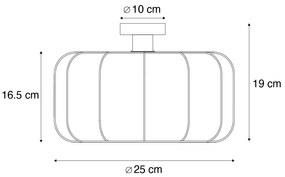 Japandi Плафон Бял 25см - Madleine