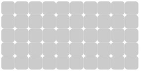 Комплект от 50 матови стикера за стъкло Square - Ambiance