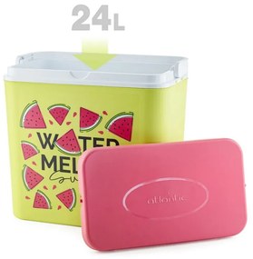 Хладилна кутия ATLANTIC Watermelon, 24 литра, Пасивна, Охлаждане, Без BPA, Многоцветен