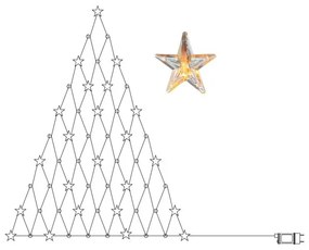 LED коледна светлинна украса "Звездна завеса", височина 120 см - Star Trading