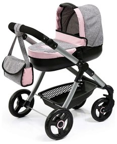 Количка за Кукли Reig Stule Pram Сив 63 cm