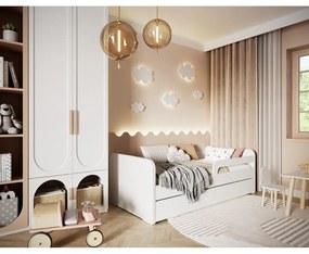 Бяло детско легло 80x200 cm с включена подматрачна рамка Duuli – ELTAP