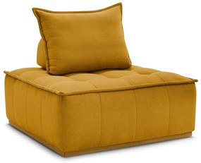 Шенилово кресло в цвят горчица Elisa – Bobochic Paris