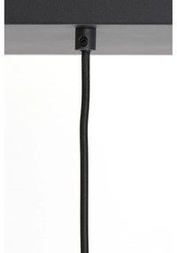 Черна лампа за таван със стъклен абажур 100x22 cm Lekar - Light &amp; Living