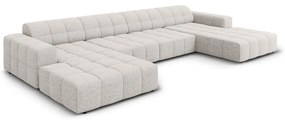 Светлосив ъглов диван (U-образен) Chicago - Cosmopolitan Design