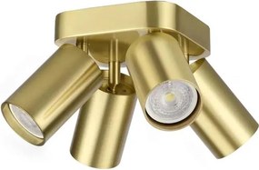 Ideal Lux - LED точково осветително тяло DYNAMITE 4xGU10/7W/230V CRI 90 месинг