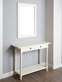 Конзолна маса от масивен бор в цвят слонова кост 35x96 cm Heritage – Premier Housewares