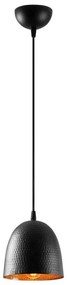 Полилей на кабел TATTOO 1xE27/40W/230V Ø 16 см черен
