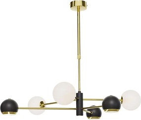 Jupiter 1965-Люстра на стойка MOKA 3xGU10/10W/230V + 3xG9/10W/230V златист/черен/бял