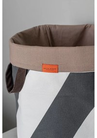 Сиво-кремав текстилен кош за пране 5 l Diagonal – Mette Ditmer Denmark