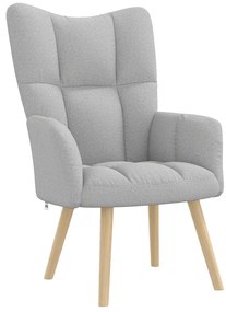 4016766 vidaXL Релаксиращ стол Cloud Grey Fabric