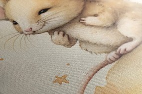 Картина на платно – Мечтателна мишка