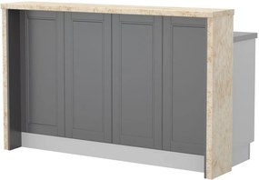 Бар Пейка Tahoma-Length: 160 cm-Graphite-Latino Marble