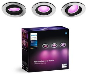 Philips - К-кт 3xLED RGBW Димируема лампа за вграждане Hue CENTURA 1xGU10/4,2W/230V